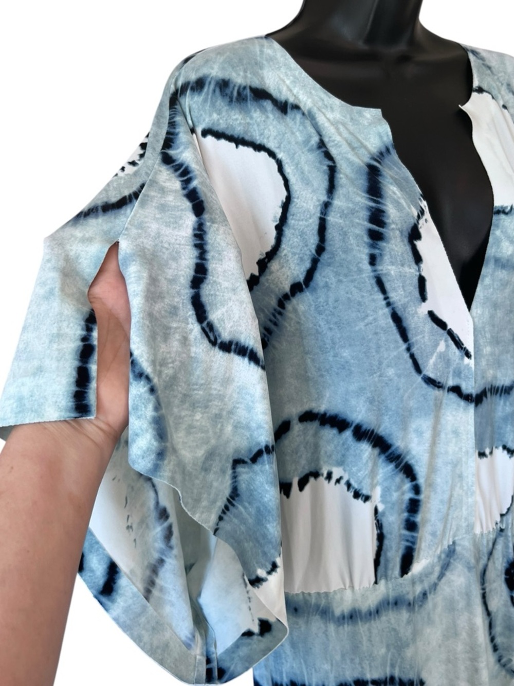 Norma Kamali Obie Tie Dye Coverup Gown Maxi Dress - Picture 4 of 10